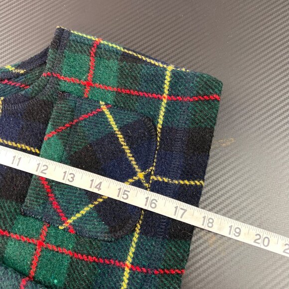 Vintage Karen Kane women’s Plaid Wool-Blend Vest Sz Medium Y2K Old Money Preppy - Picture 8 of 9